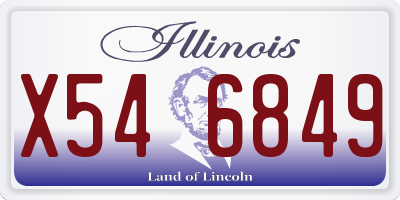 IL license plate X546849