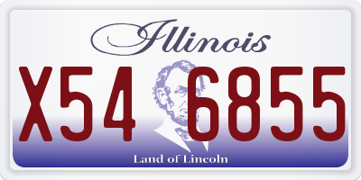 IL license plate X546855