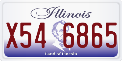 IL license plate X546865