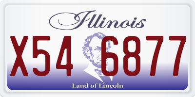 IL license plate X546877