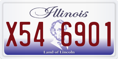 IL license plate X546901