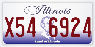 IL license plate X546924