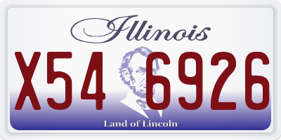IL license plate X546926