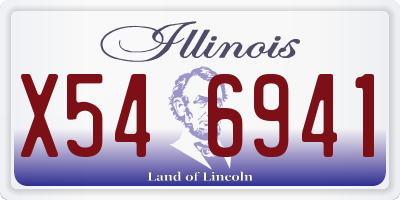 IL license plate X546941