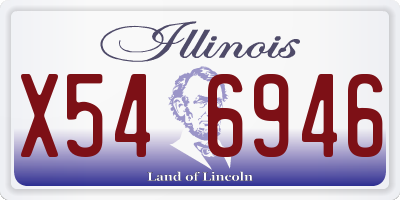 IL license plate X546946