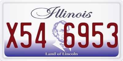 IL license plate X546953