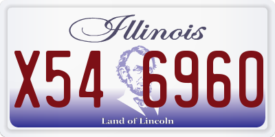 IL license plate X546960