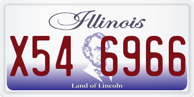 IL license plate X546966