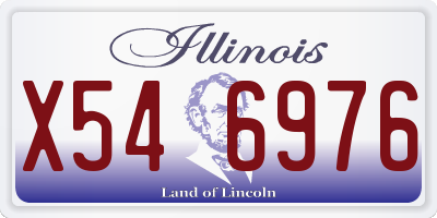 IL license plate X546976