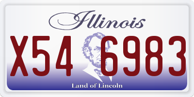 IL license plate X546983