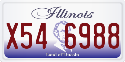 IL license plate X546988