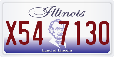 IL license plate X547130