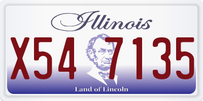 IL license plate X547135