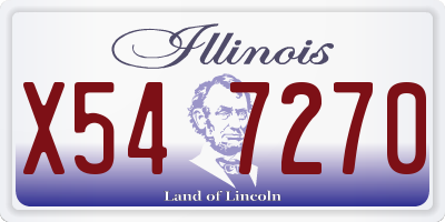 IL license plate X547270