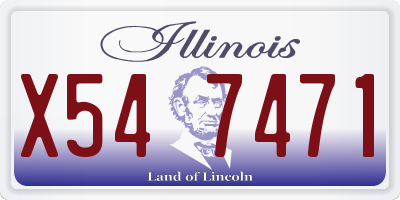IL license plate X547471