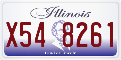 IL license plate X548261