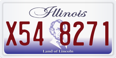 IL license plate X548271