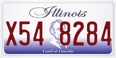 IL license plate X548284
