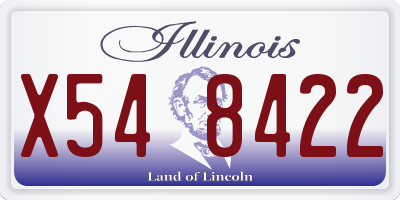 IL license plate X548422
