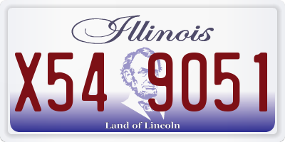 IL license plate X549051