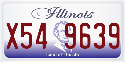 IL license plate X549639
