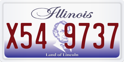IL license plate X549737