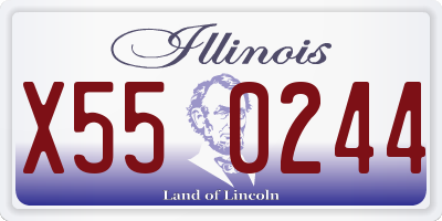 IL license plate X550244