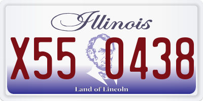 IL license plate X550438