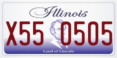 IL license plate X550505