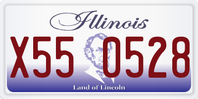 IL license plate X550528