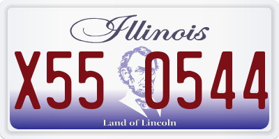 IL license plate X550544