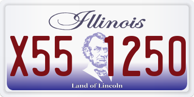 IL license plate X551250