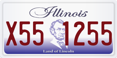 IL license plate X551255