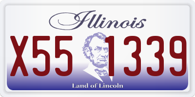 IL license plate X551339