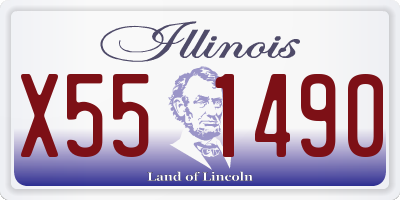 IL license plate X551490