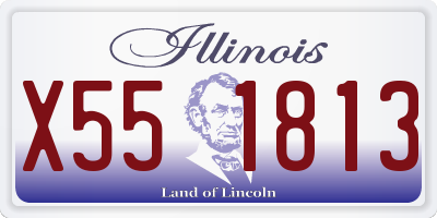 IL license plate X551813