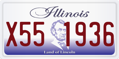 IL license plate X551936