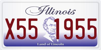 IL license plate X551955
