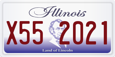 IL license plate X552021