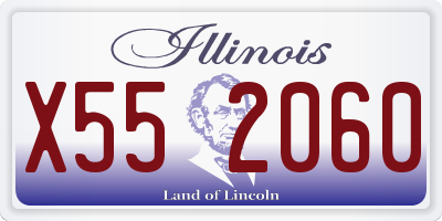 IL license plate X552060