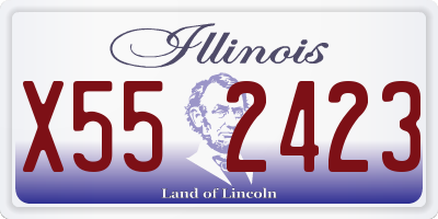 IL license plate X552423