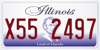 IL license plate X552497