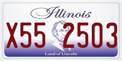 IL license plate X552503