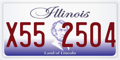 IL license plate X552504