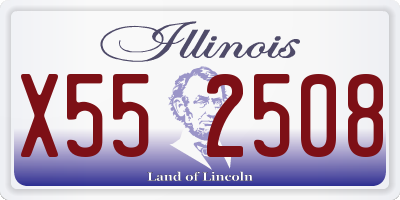 IL license plate X552508