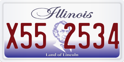 IL license plate X552534
