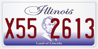 IL license plate X552613