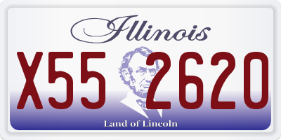 IL license plate X552620