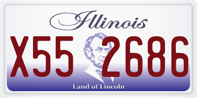 IL license plate X552686
