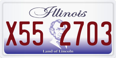 IL license plate X552703
